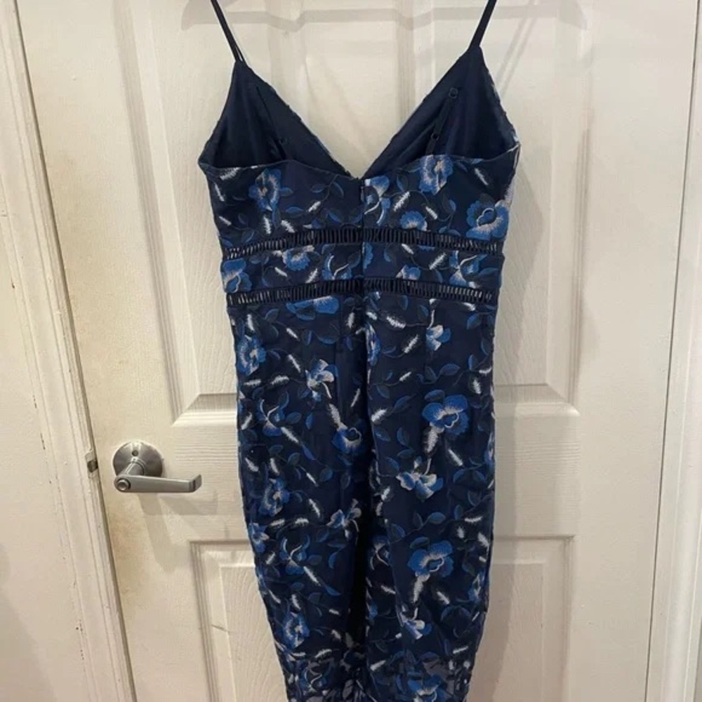 Bardot Blue Spaghetti Strap Slip Dress - Picture 3 of 3